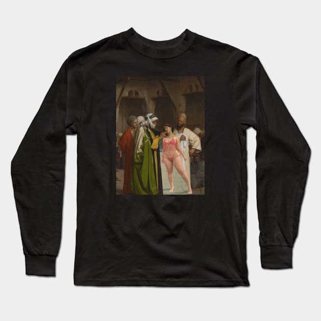 The Slave Market (Gérôme) X @lolliecakez Long Sleeve T-Shirt by amircheniti